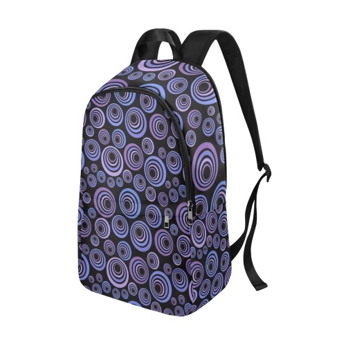 Retro Psychedelic Pretty Purple Pattern Fabric Backpack for Adult (Model 1659)