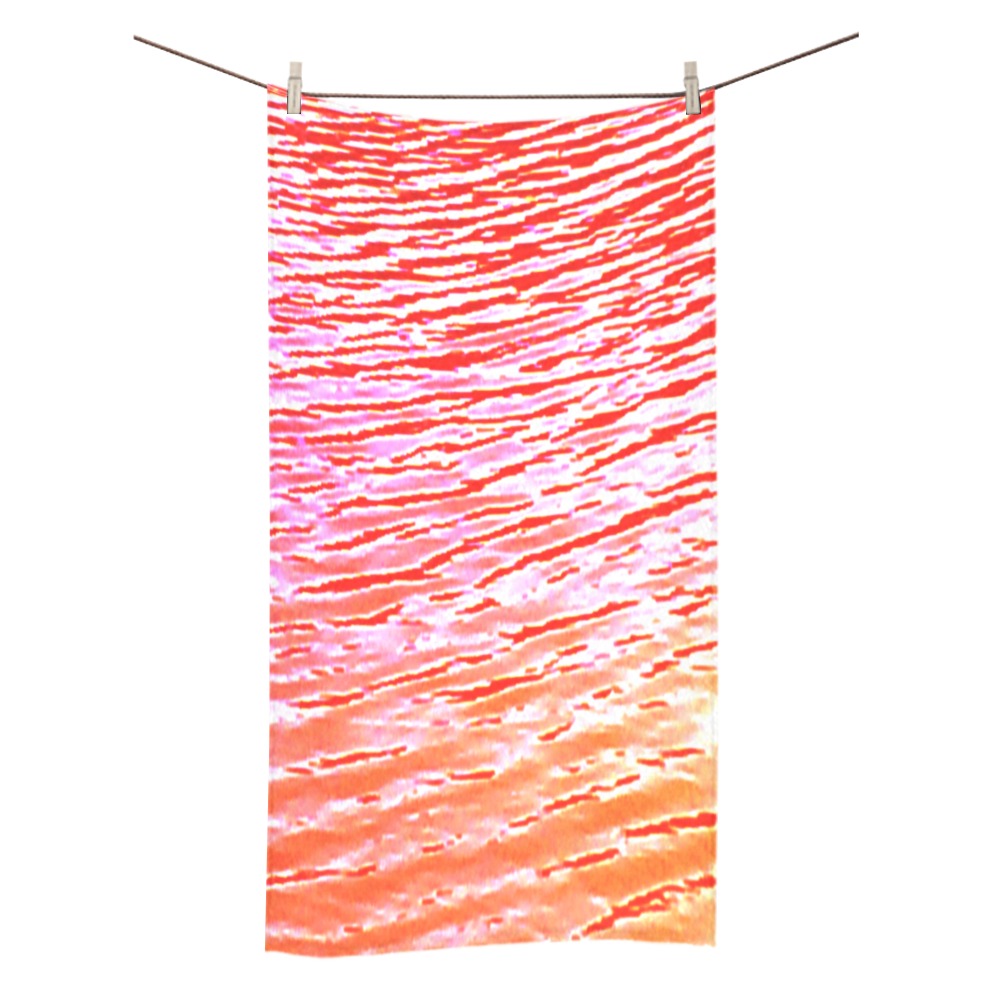 Orange and red water Bath Towel 30"x56"