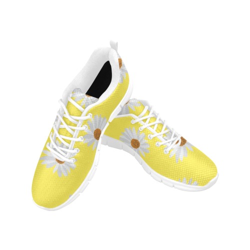 deportivas de hombre diseño margaritas Men's Breathable Running Shoes (Model 055)