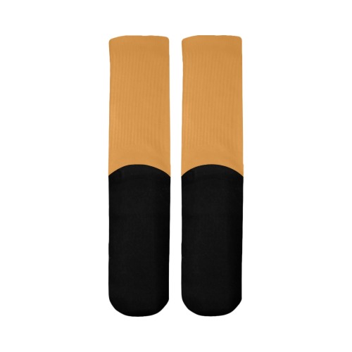 color butterscotch Mid-Calf Socks (Black Sole)