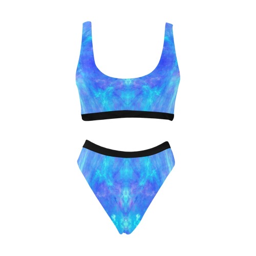 Into the Void Sport Top & High-Waisted Bikini Swimsuit (Model S07)