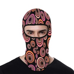 Retro Psychedelic Pretty Orange Pattern All Over Print Balaclava