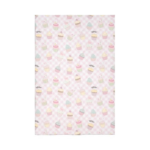 Cupcakes Cotton Linen Wall Tapestry 60"x 90"