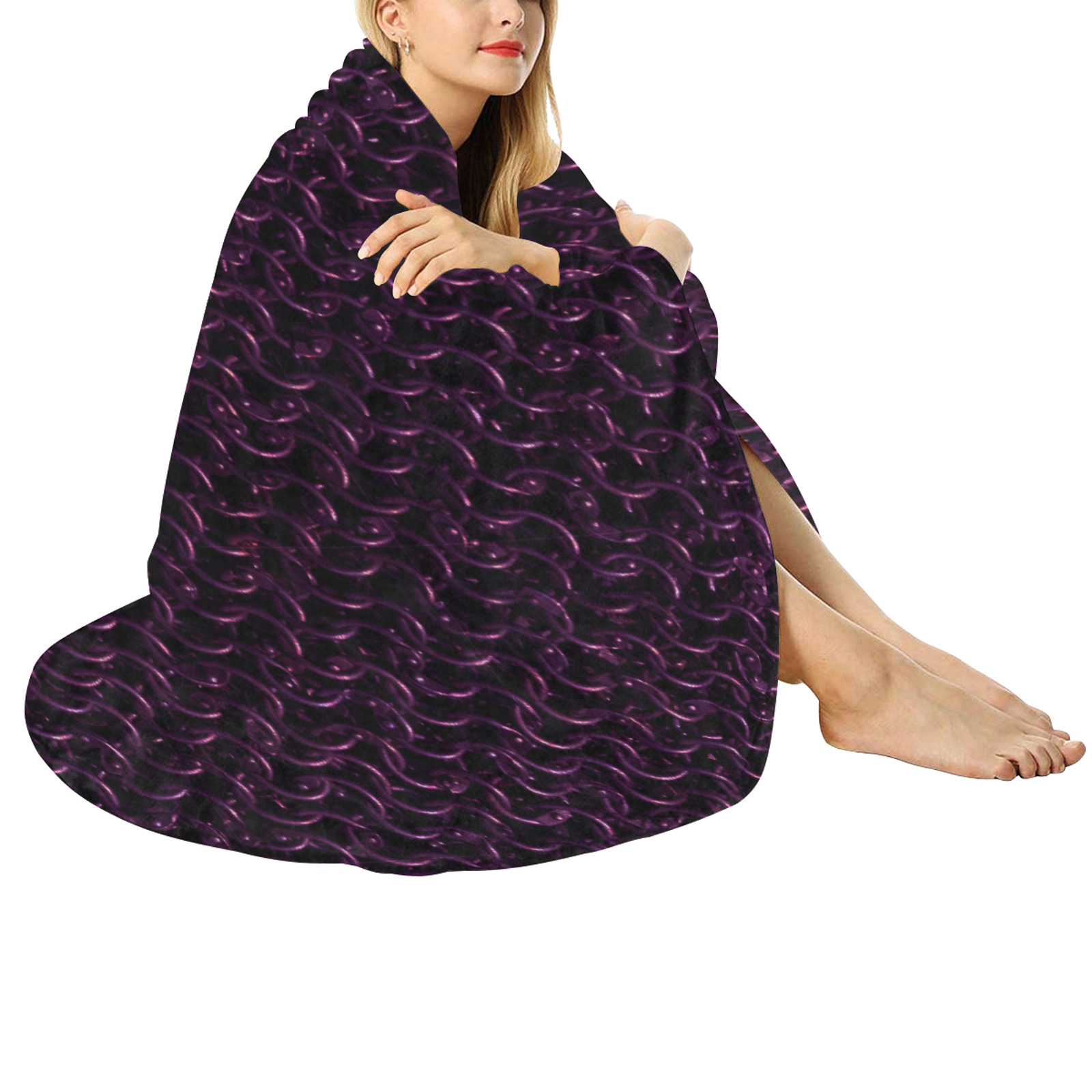 Chainmail Circular Ultra Soft Micro Fleece Blanket 60 Id D5583157 