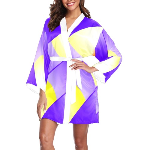 Violet Long Sleeve Kimono Robe
