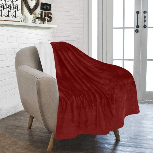 color blood red Ultra-Soft Micro Fleece Blanket 40"x50"