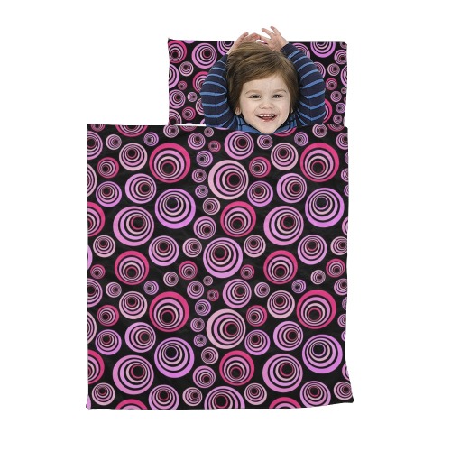 Retro Psychedelic Pretty Pink Pattern Kids' Sleeping Bag