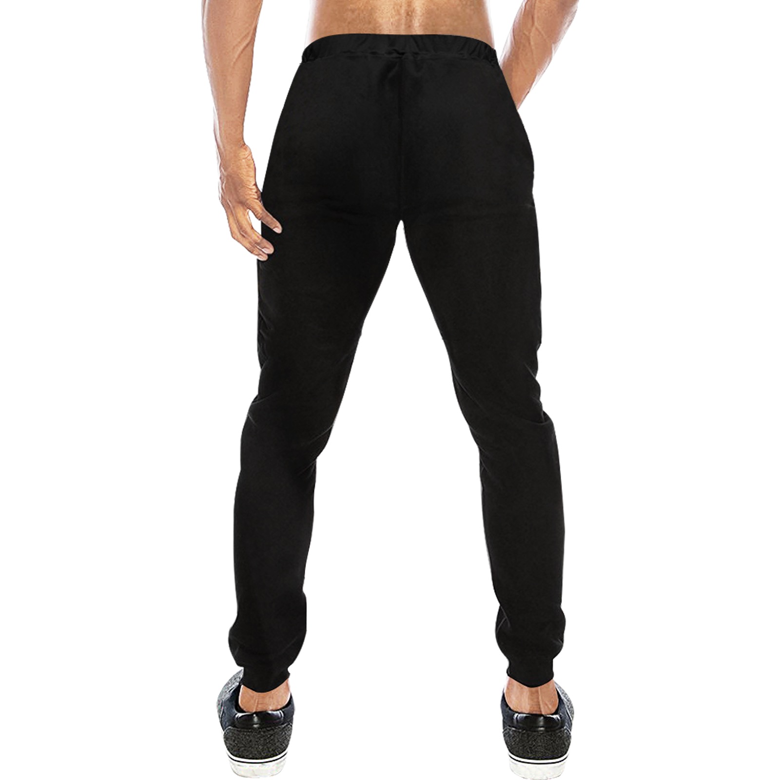 Motivation Black Men's All Over Print Sweatpants (Model L11)