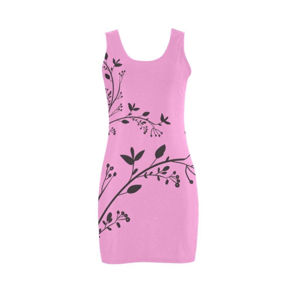vestido rosa flor Medea Vest Dress (Model D06)