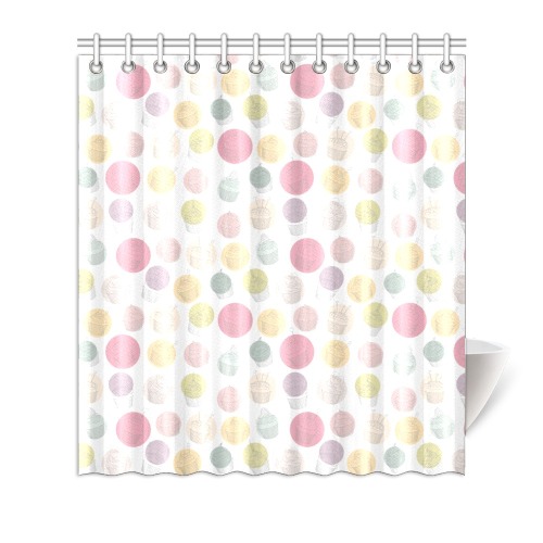 Colorful Cupcakes Shower Curtain 66"x72"
