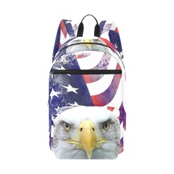 American Flag and Bald Eagle Large Capacity Travel Backpack (Model 1691)