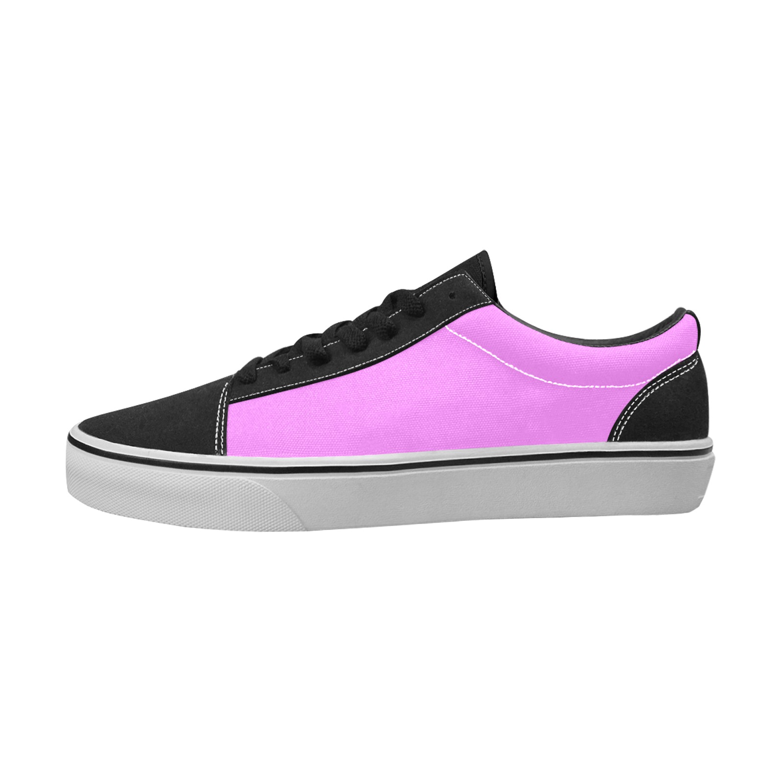 color violet Men's Low Top Skateboarding Shoes (Model E001-2)