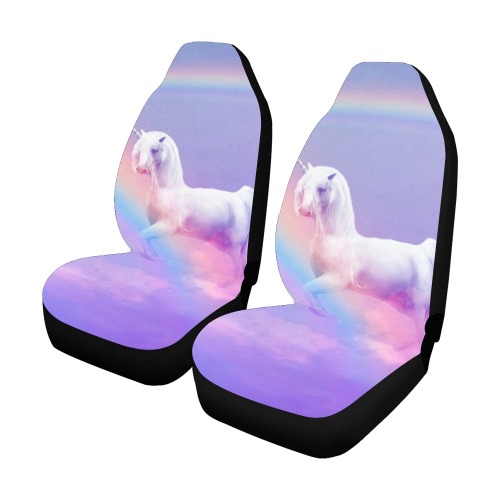 Unicorn and Rainbow Car Seat Covers (Set of 2)
