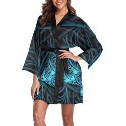 Blue Moon Long Sleeve Kimono Robe