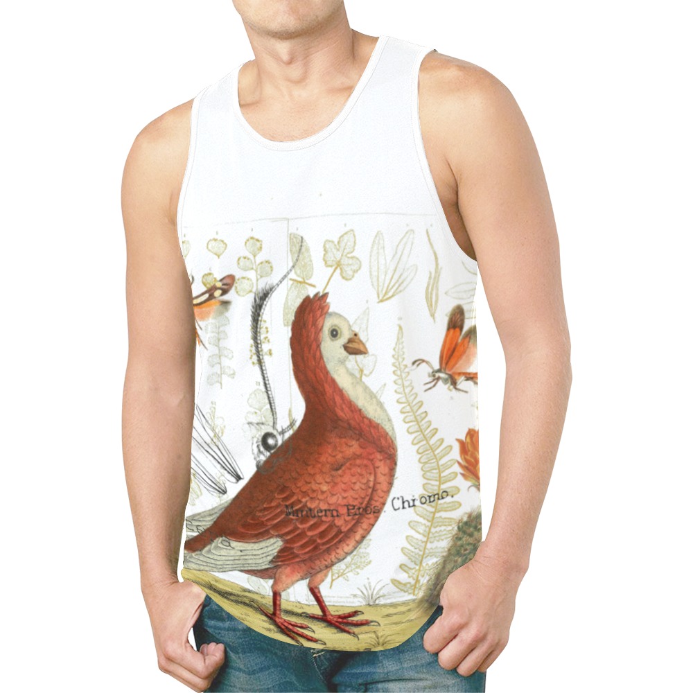 Funny Pigeon New All Over Print Tank Top for Men (Model T46)