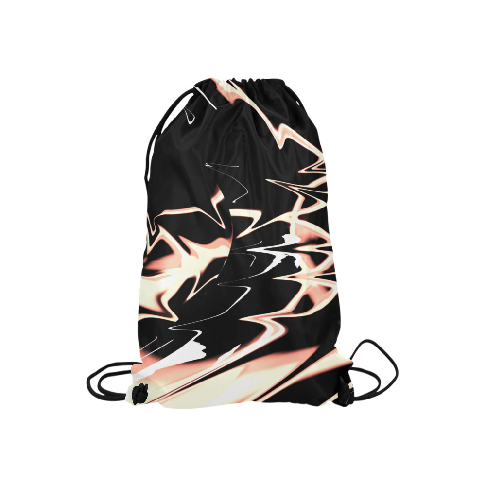 Abstrait Lumière Cuivre Small Drawstring Bag Model 1604 (Twin Sides) 11"(W) * 17.7"(H)