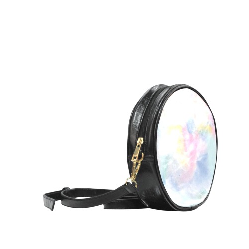 Colorful watercolor Round Sling Bag (Model 1647)