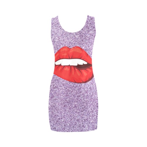 vestido sin mangas violeta boom Medea Vest Dress (Model D06)