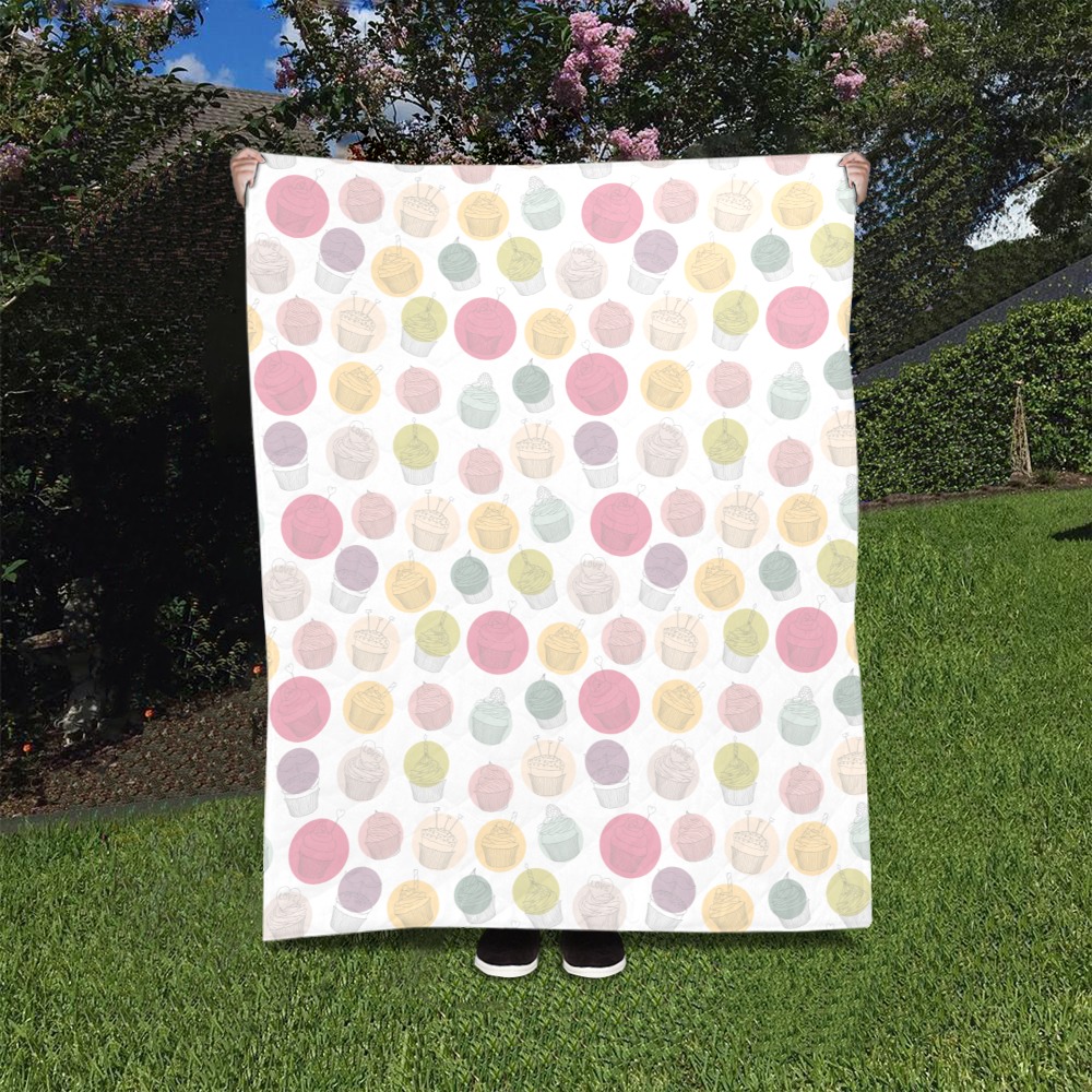 Colorful Cupcakes Quilt 40"x50"