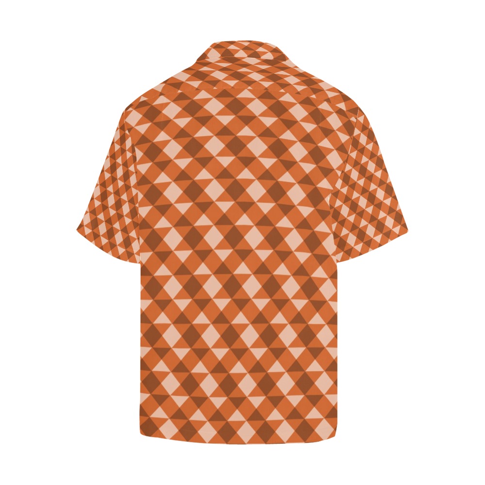orange sunset Hawaiian Shirt (Model T58)